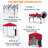 6x4 Canopy Tent, Heavy Duty Pop up Canopy with Sidewalls-123292658