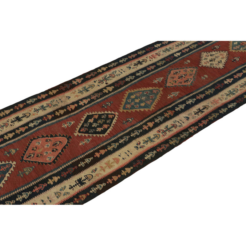 One-of-a-Kind 4' X 12'2" Hand Knotted Area Rug