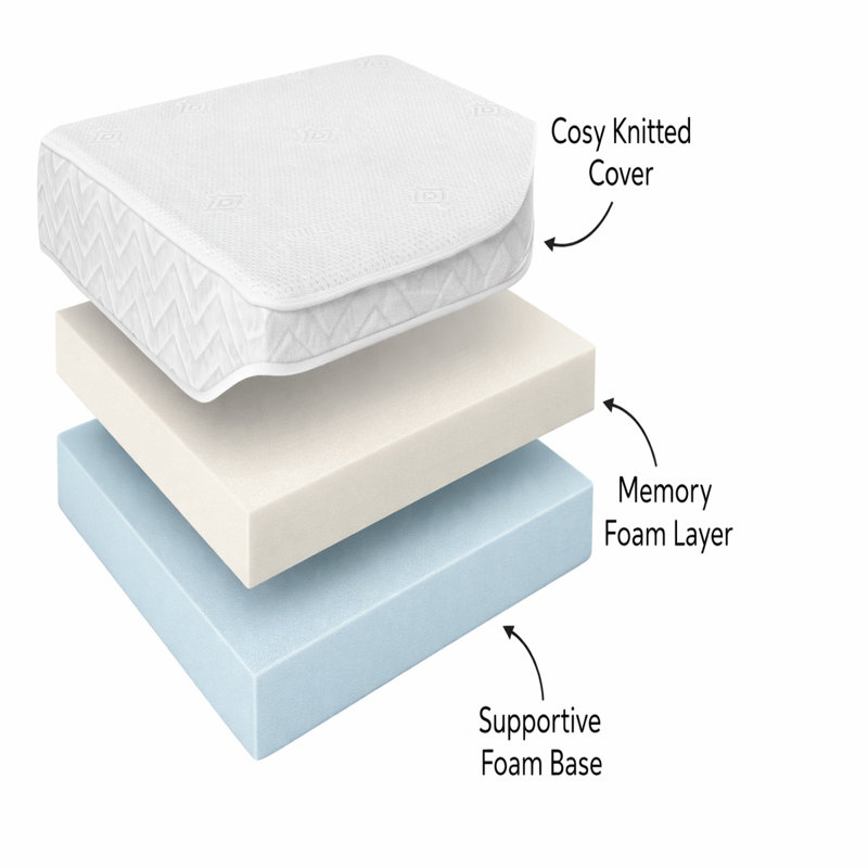 Sareer Kids Luxury Memory Foam Mattress 4 inch 10cm deep, Single (3')