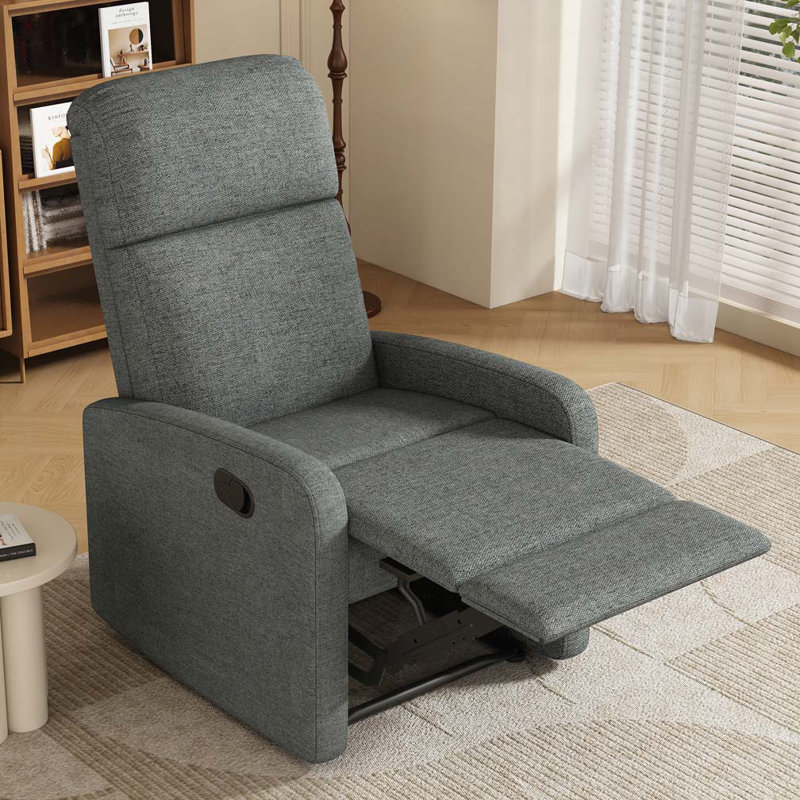 Josselyne Recliner, Charcoal Polyester