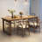 Burlywood Rectangular Solid Wood Dining Table-34462301