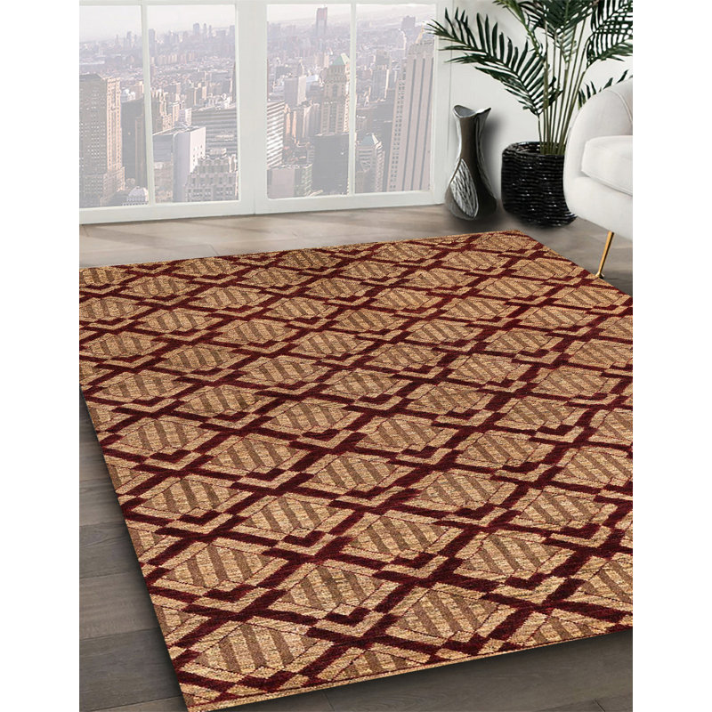 Tapis abstrait moderne 4224, Carré 3 pi