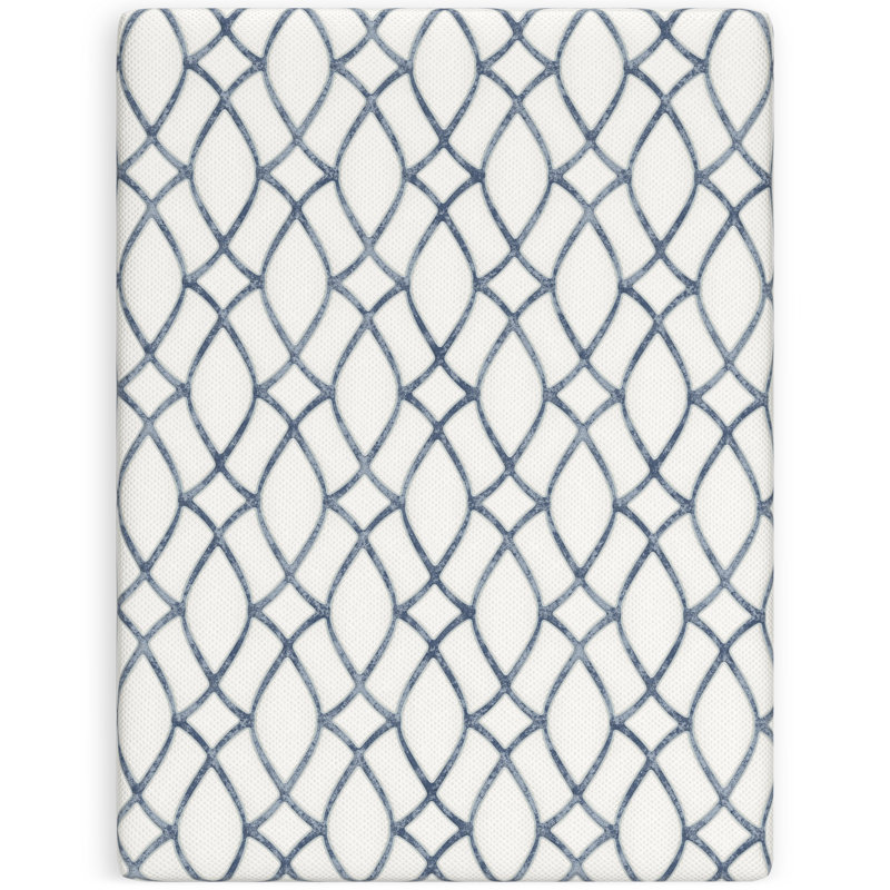 Full Blue and White Adjustable Memory Foam Mattress