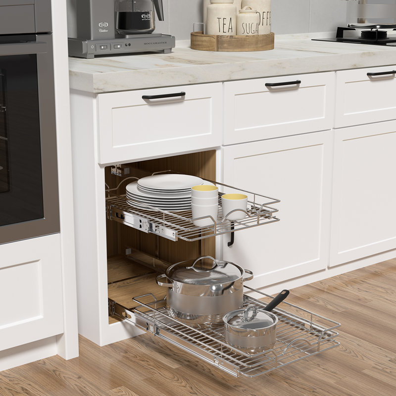 Menelaos Pull Out Drawer, 15.6" H x 21.5" W x 21" D 