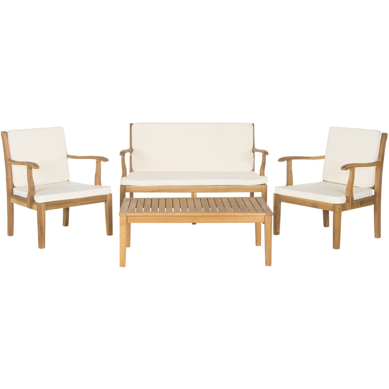 Chatelet 4 - Person Patio Conversation Set with Cushions, Beige