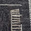 Flore Geometric Handmade Kilim Wool/Cotton Area Rug in Black/Ivory-1155923911