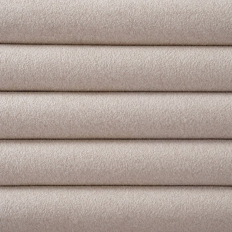 Structure de lit grand en bois avec tête de lit tapissier en tissu Boucle