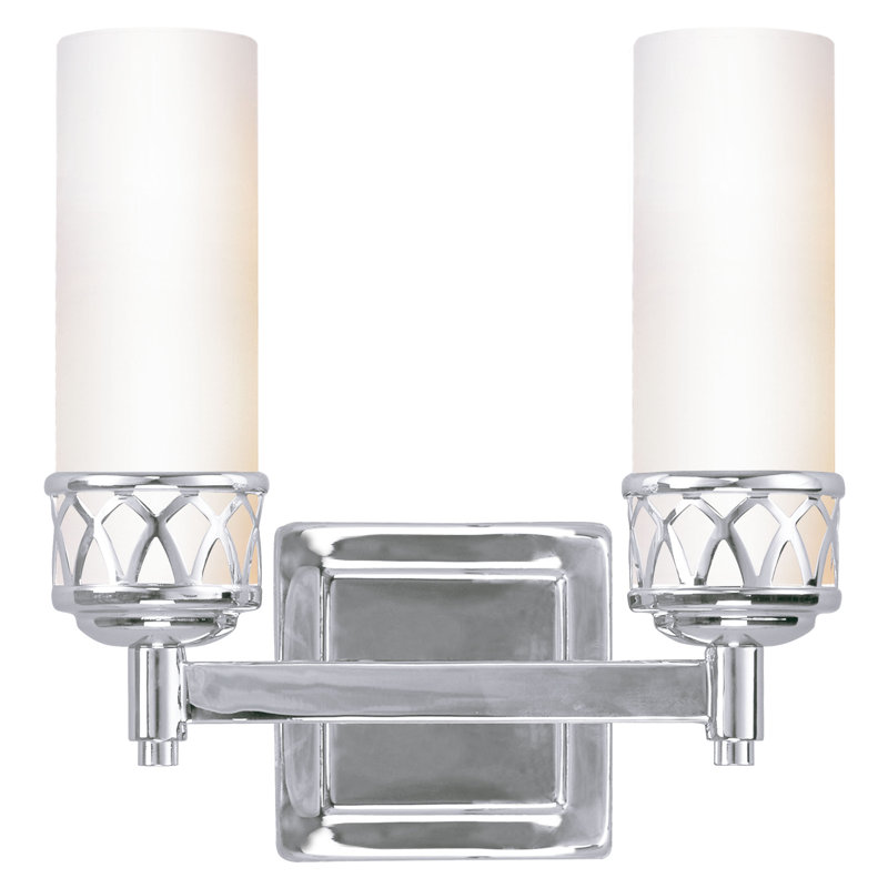Éclairage de salle de bain à intensité variable 2 lumières Seekonk, Chrome