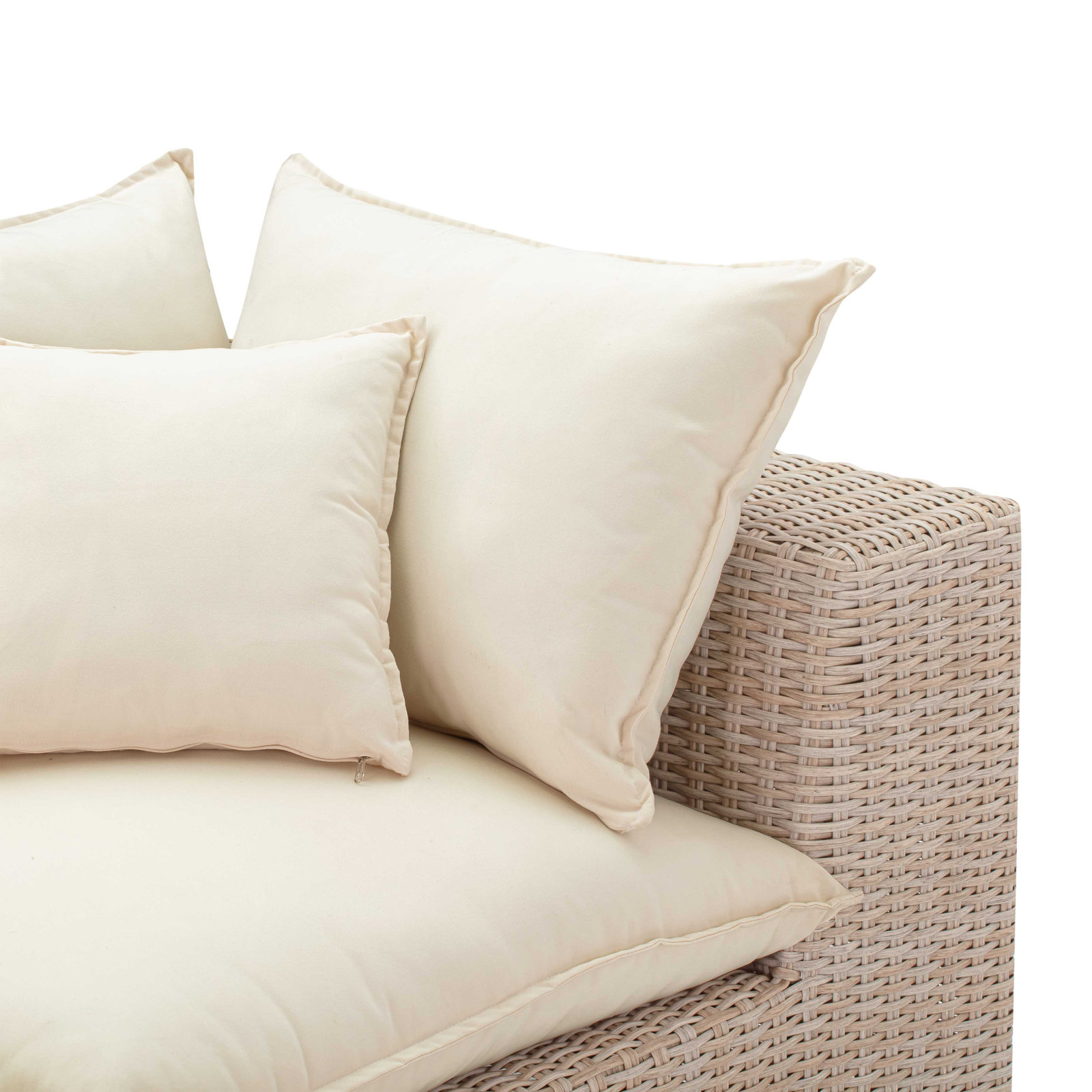 Davida Outdoor Wicker Loveseat with Cushions