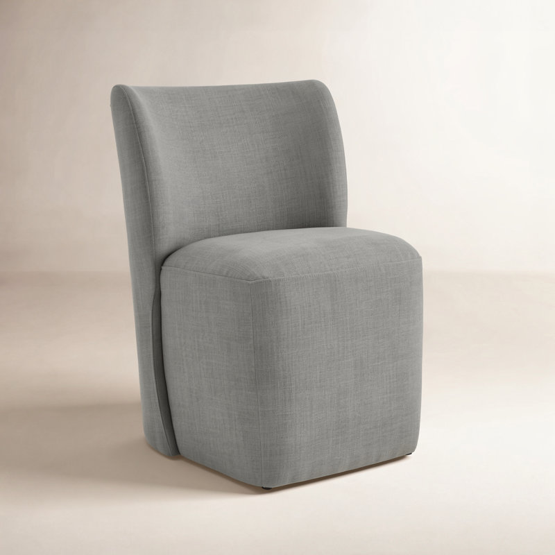 Chaise rembourrée Madie, Lin performance Performance Flint
