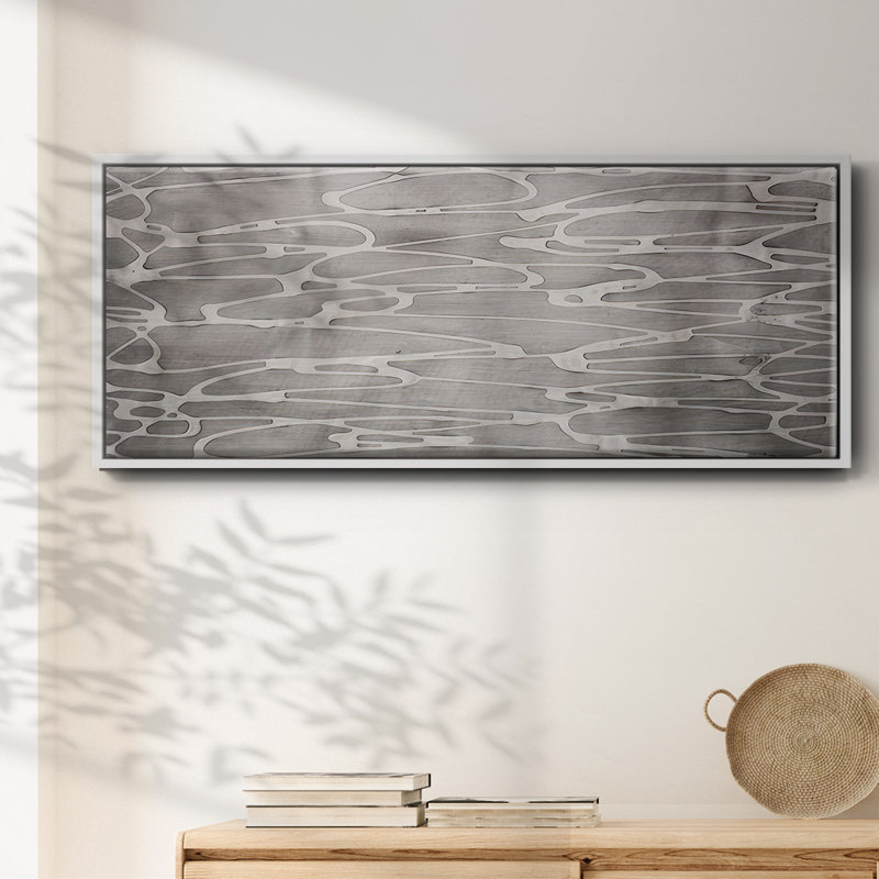 Slate Abstract- Framed Canvas