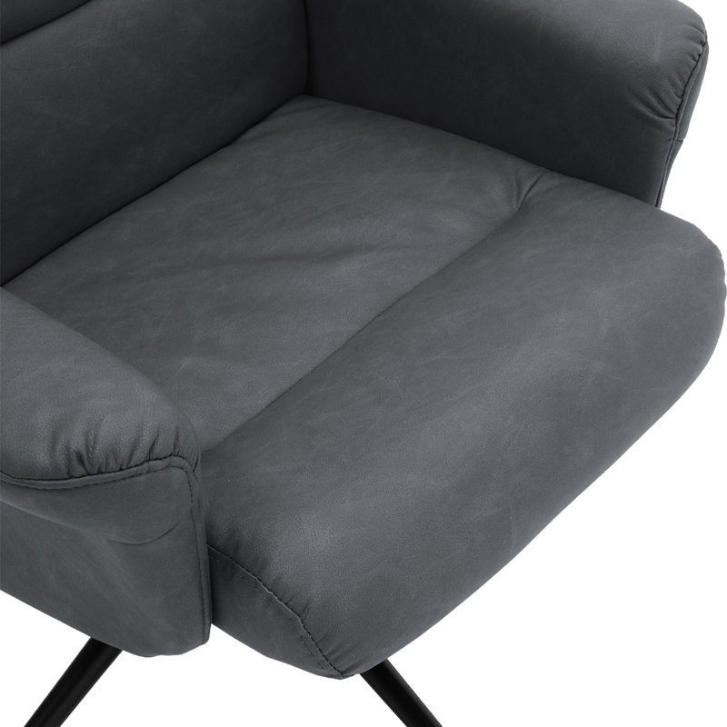 Bertolt Faux Leather Swivel Accent Chair