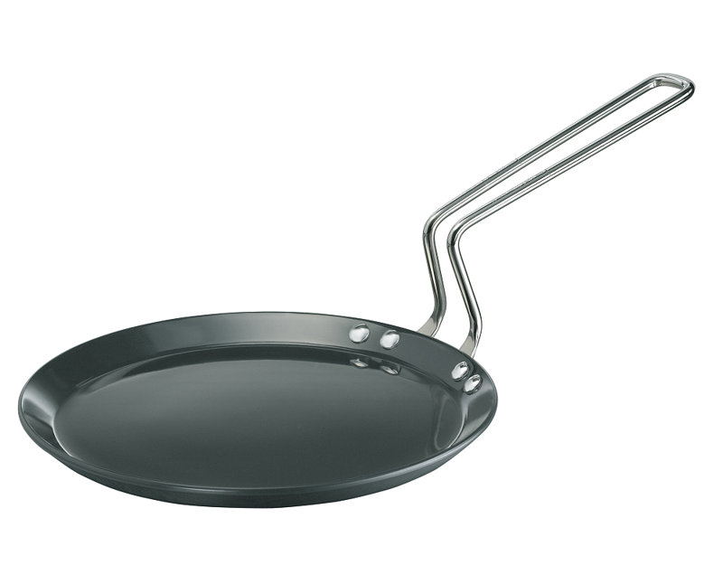Plaque de cuisson Futava anodisée dure avec poignée en acier, 10 po