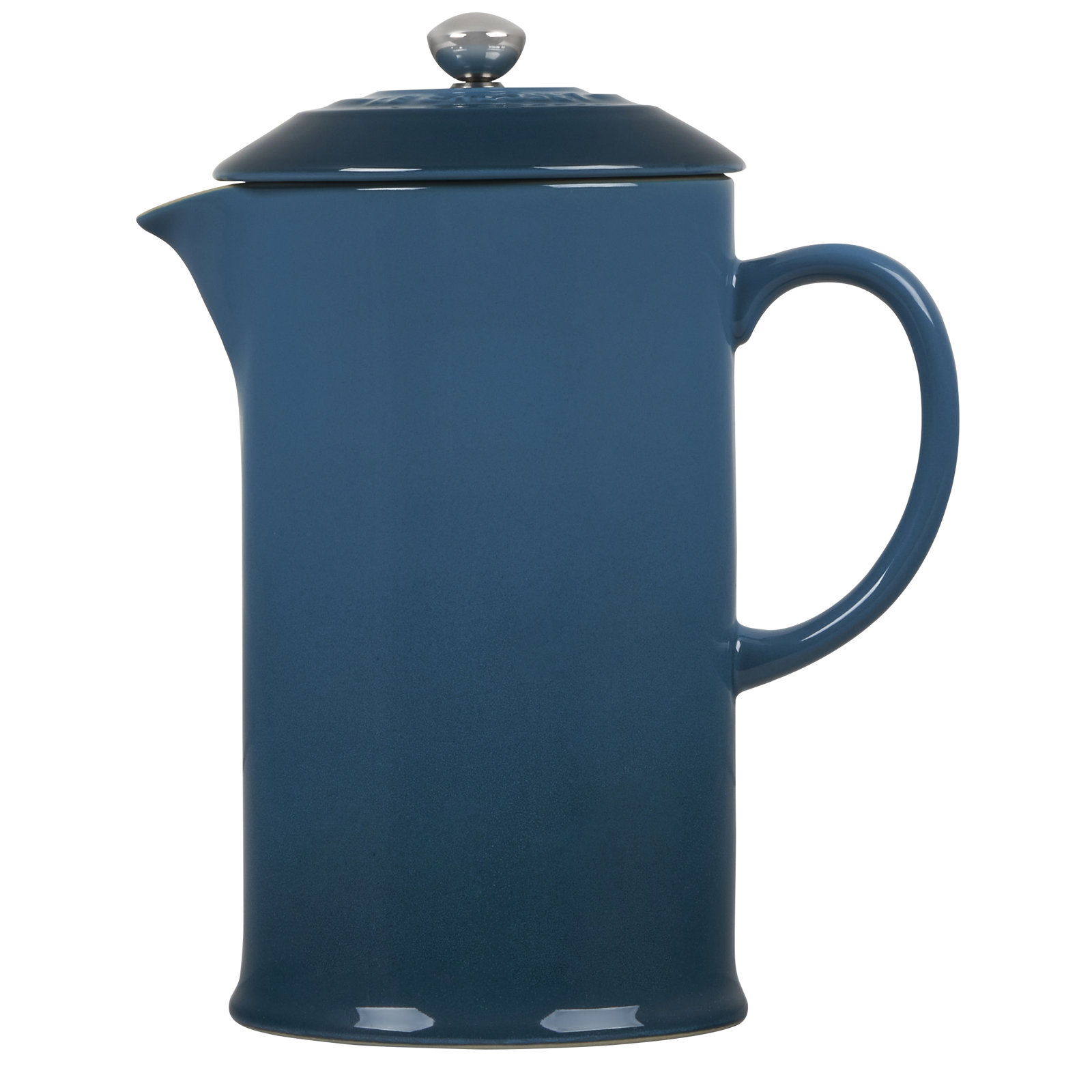 Stoneware 4.25 Cup French Press, Deep Teal