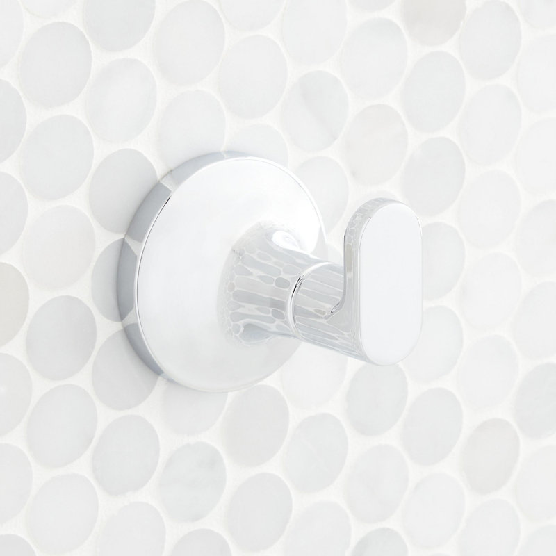 Lentz Single Robe Hook, Brushed Nickel