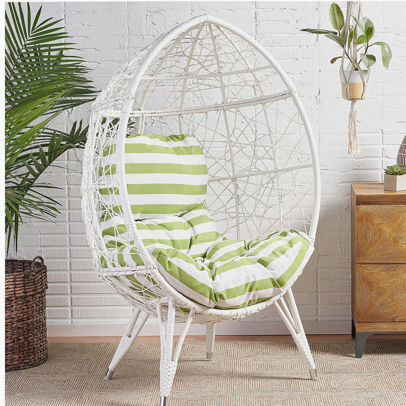 Fauteuil Gianni, Blanc / Vert