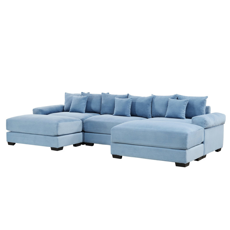 Canapé modulaire, canapé modulaire pour le salon, Bleu
