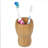 Tilley Natural Bamboo Gourd Shaped Toothbrush Holder
