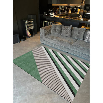 Tapis en polypropylène à rayures Neculina