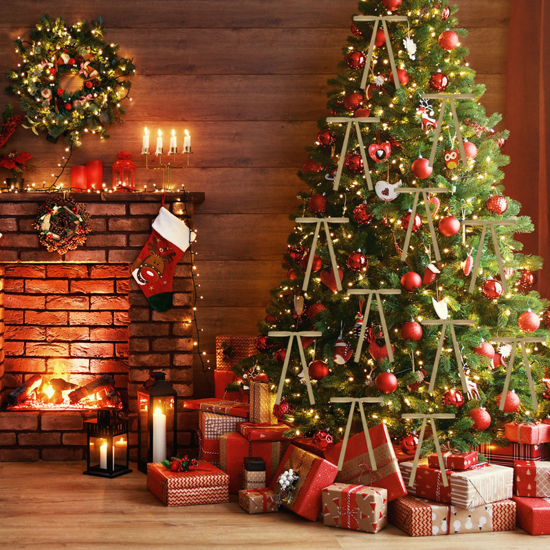 Boucles en velours pour boucles d'arbre de Noël, po