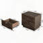 Ensemble de deux tables de chevet coulissantes silencieuses en bois massif-176714888