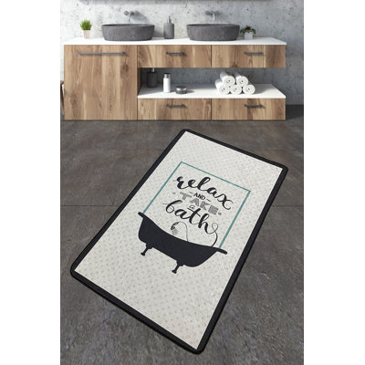 Antibacterial Bathmat, Non-Slip Design, 2.3 x 4.0 Feet | 100% Polyester, Pile Height: 0.4 Inches, 20.5 oz/sq ft | Machine Washable, Easy Care, Perfect for Bathroom Safety & Comfort | Durable & Stylish Home Essential