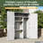64 Cu.Ft Vertical Storage Sheds Outdoor Waterproof with Floor