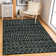 Linear Geometry Plush Area Rug – Modern Textured Accent with Non-Slip Base