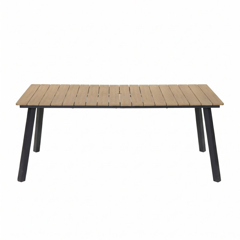 Outdoor Dining Table Collection with Umbrella Hole, All-Weather Foldable & Square Options, 70", Yellow