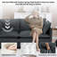 41.4" W Single Upholstered Chenille Seat Sofa-658001230