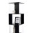 Rotating Book Storage Unit - Clear Acrylic, Wood Grain Veneer, Modern 6 Tier Floor Bookcase With Widened Base Stylish, Space Saving, Holds Many Objects-126060745