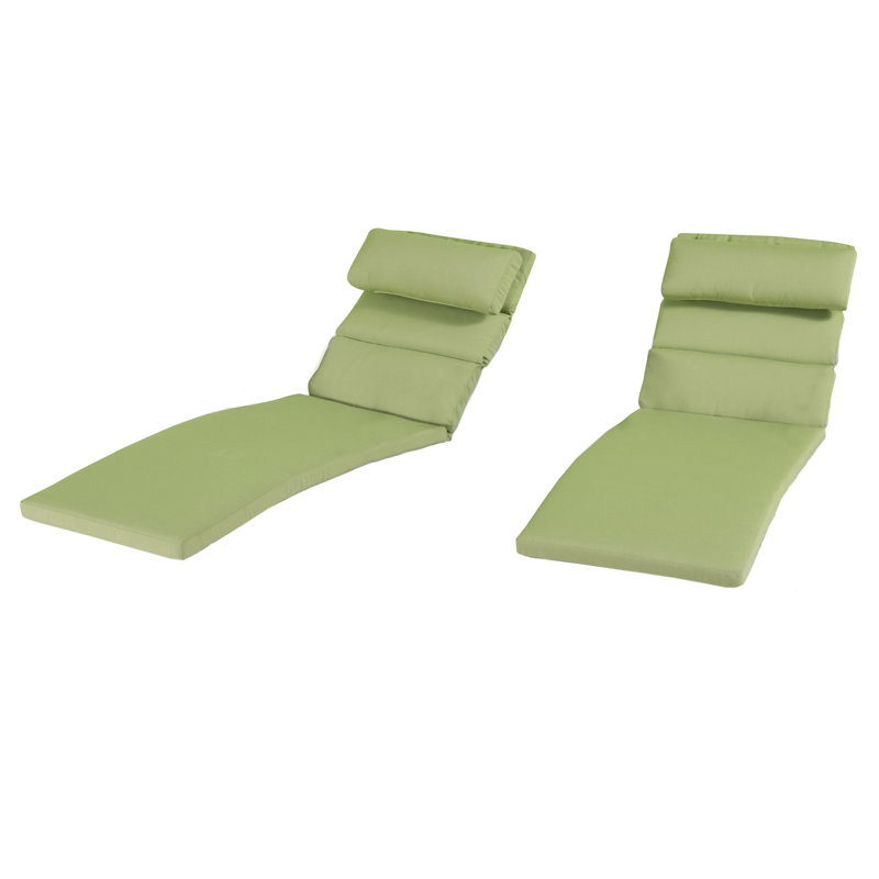 Fionnula Aluminum Patio Chaise Lounge Set with Cushions, Canvas Ginkgo Sunbrella® Canvas