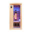 Belfry Heating Cantu 1 - Person Bluetooth Compatible FAR Infrared Sauna with Remote Control in Hemlock