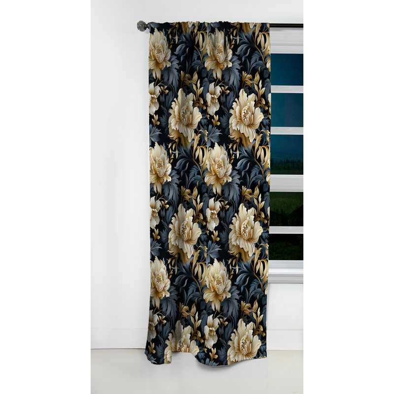 Athlone - Damask Curtain - Blackout Curtain - 1 Panels, 52" W x 95" L