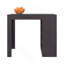 Îlot de cuisine, 4 tablettes, wengé noir