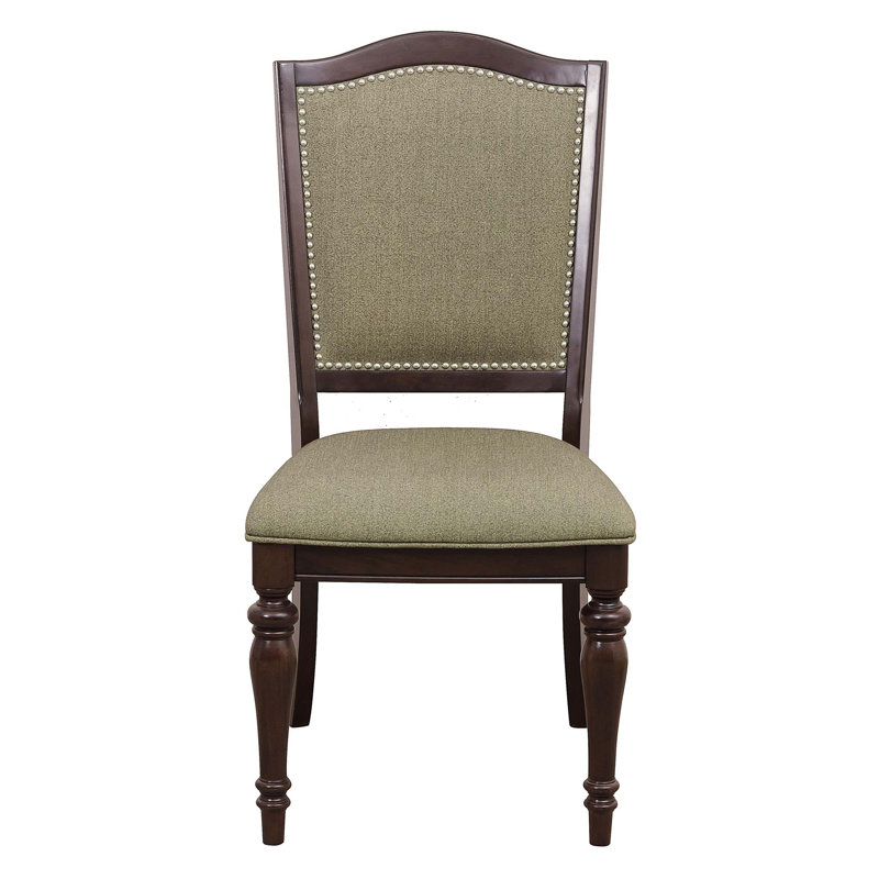 Ensemble de 2 chaises de salle à manger rembourrées et garniture cloutée