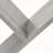 Sherri 5 Tier V-Shape Open Shelves Bookcase in Gray, 60.01" H X 31.87" W X 11.86" D