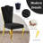 Black And Gold Velvet Dining Chairs Set Of 6