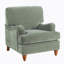 Fauteuil en tissu sauge-942939560