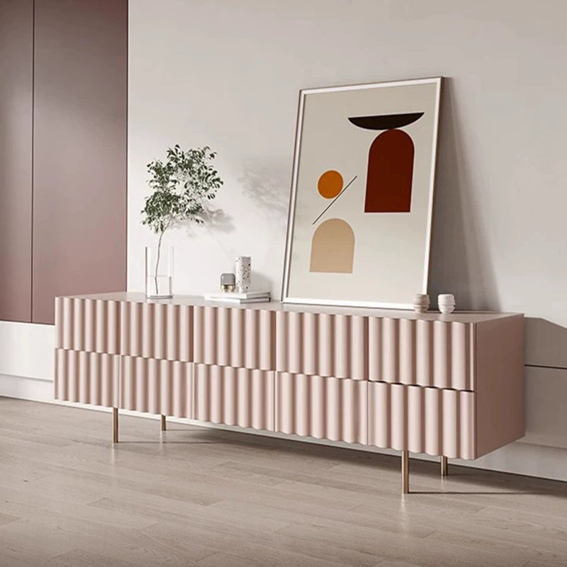 Meuble télé moderne de style luxueux et léger, 62.99"