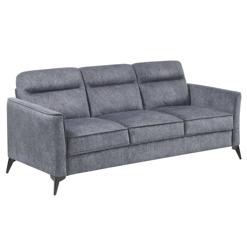 Canapé 3 places en microfibre gris foncé Modern