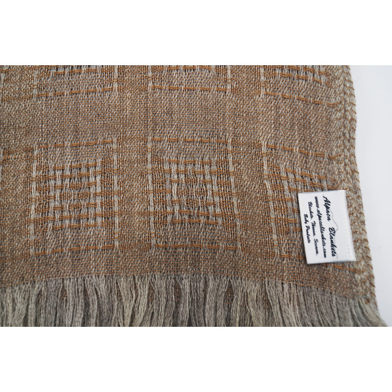 Couverture en laine Sebergham, Bleu