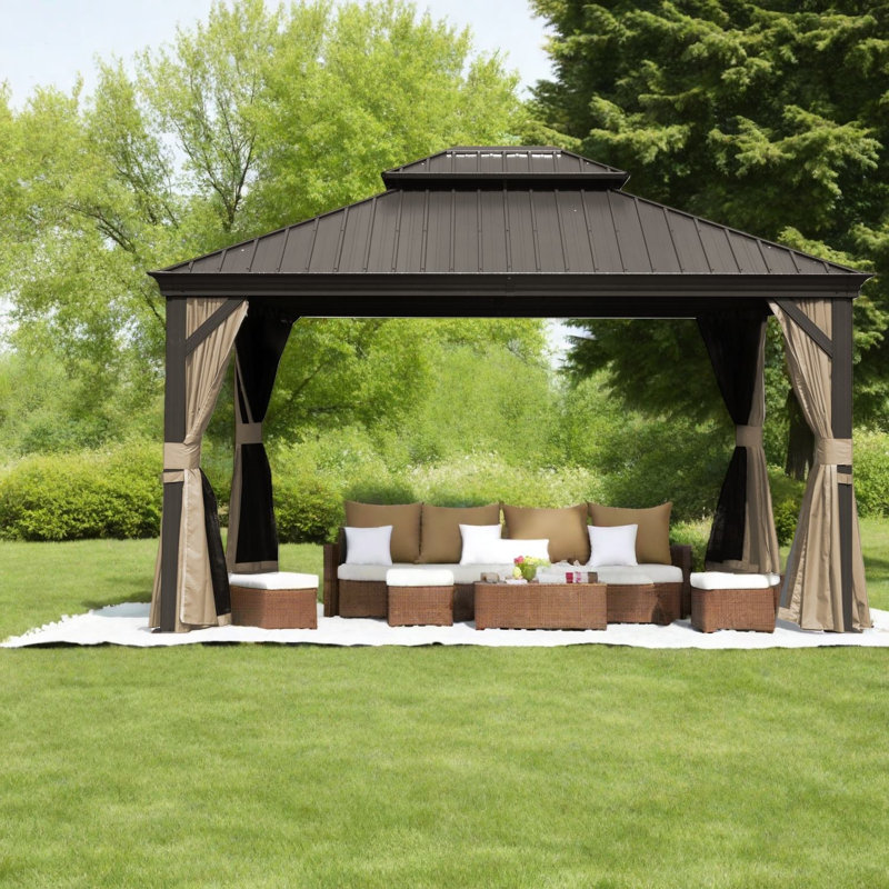 Durable Canopies & Gazebos(must Include Frame) Steel Roof Patio
