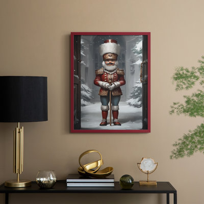 «Christmas Holiday Art», série 2-CLxxi, reproduction encadrée - bois massif