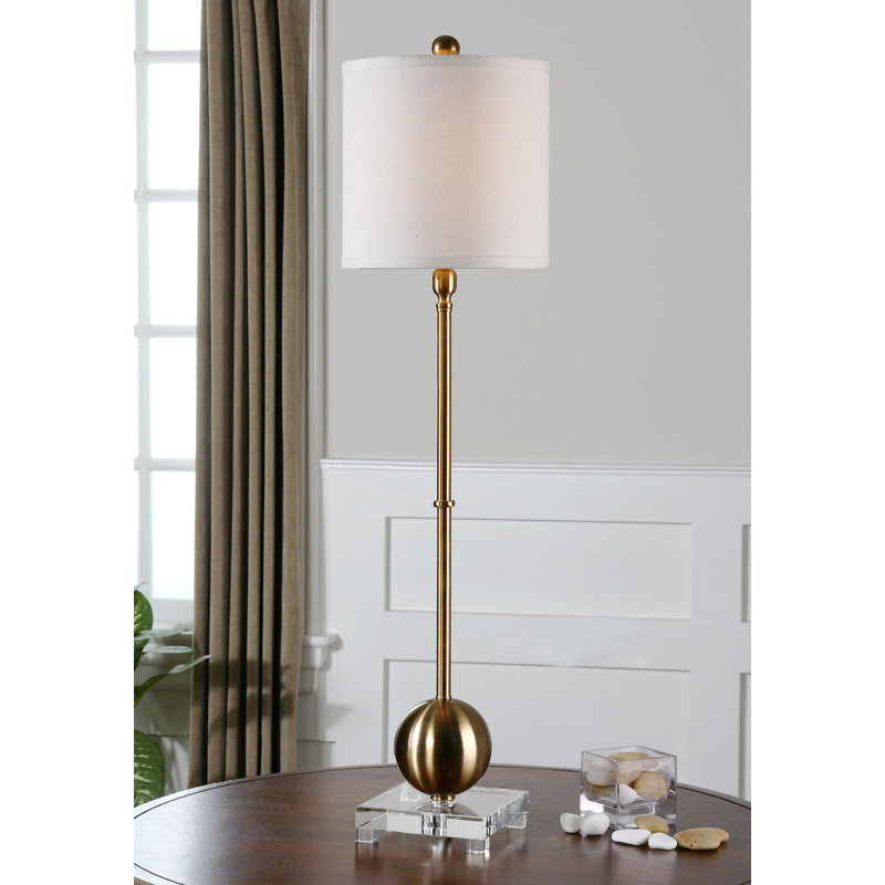 Lampe de commode 35 po Kalvyn, Argent