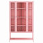 Grande vitrine en fer pour figurines de collection 3 trophées Vitrine en verre pour bureau