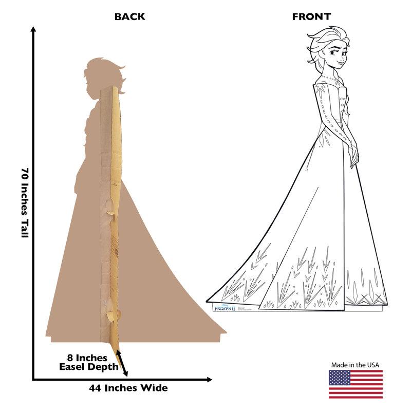70'' Color Me Elsa Cardboard Standup from Frozen 2