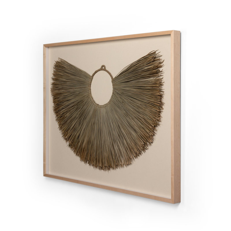 Beda Framed Seagrass Object Minimalistic by FH Art Studio
