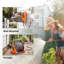 Outsunny Portable Garden Hose Reel 20+2 m Wall Mounted Hose Reel Orange
