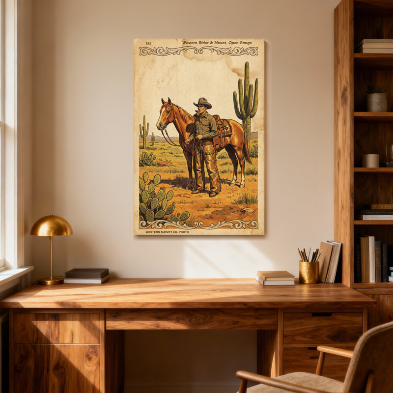 Fashion Rider Western et Mount Open Range, H 36 po x l 24 po
